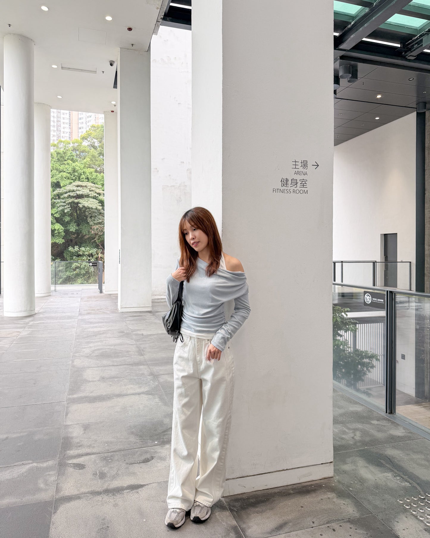 韓系軟綿綿掛頸假兩件top