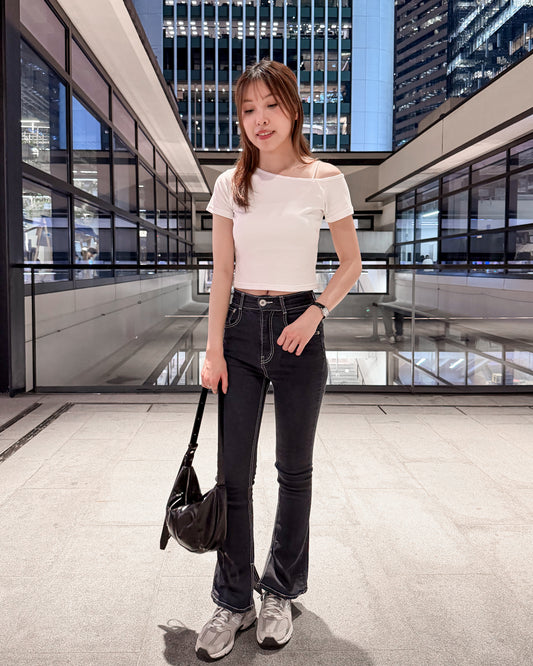 女團神腿 明線鉛筆褲