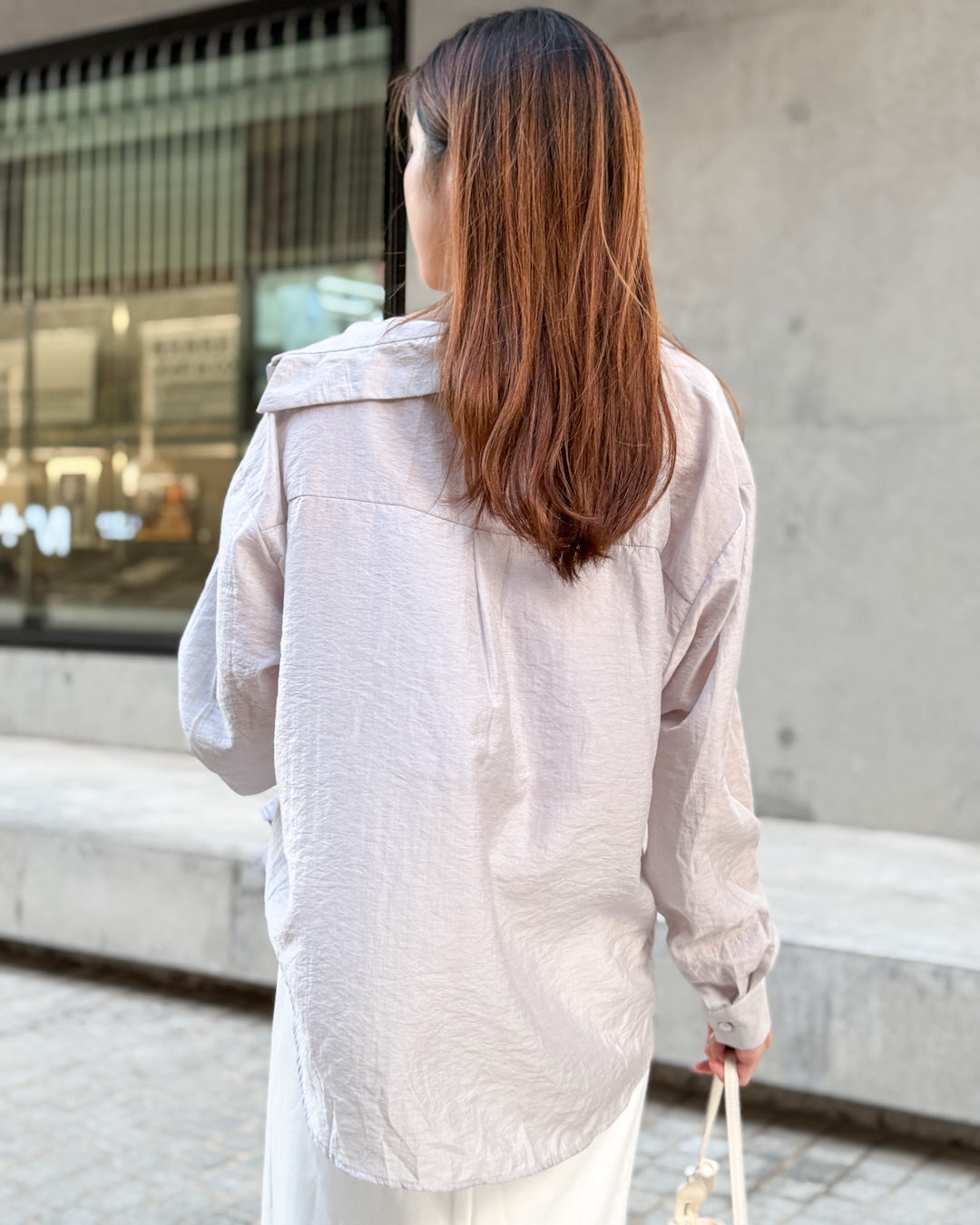 高級感UP! 微透光澤感Blouse